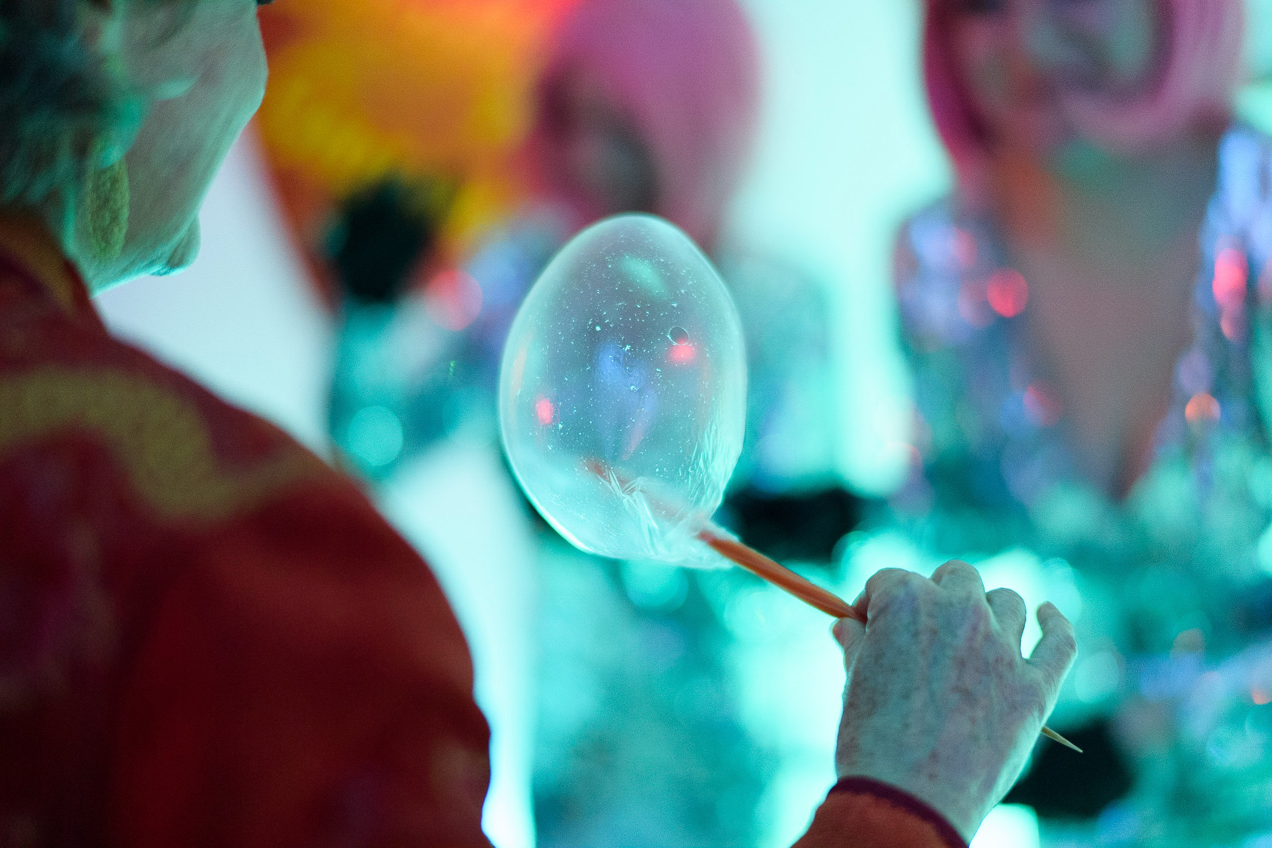 interactive dessert bar experience - edible bubble bar