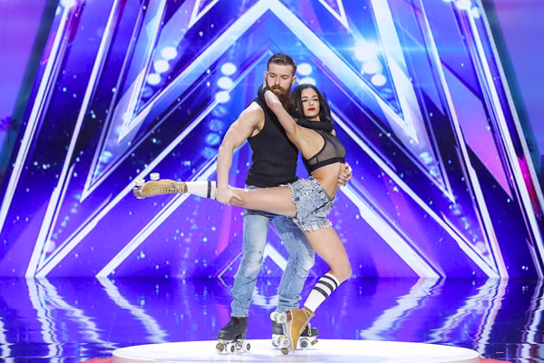 Billy & Emily England, roller skate duo from America's got talent for corporate events, weddings and celebrations