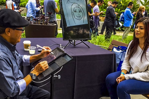 Digital Caricaturist for Social events, corporate events, celebrations or weddings