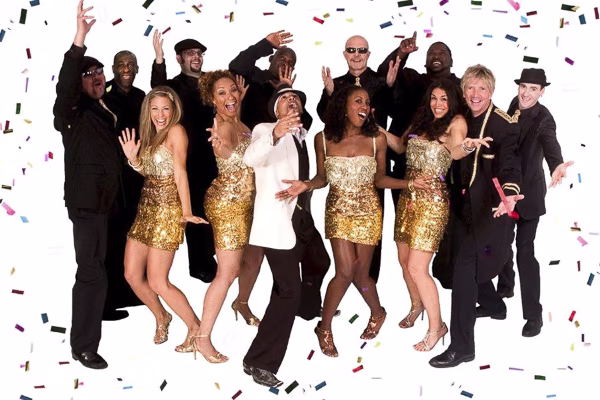 Party on the Moon band delivering a high-energy live performance